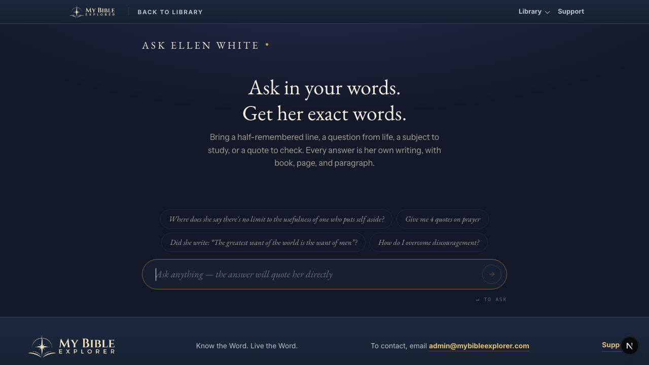 Ask Ellen White